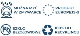 Solidne szklane kufle Trend Glass ULF z rączką do piwa | 500 / 610ml | 6 szt