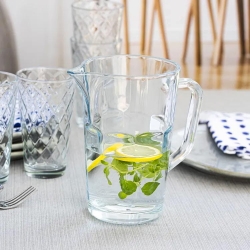 Solidny dzbanek z rączką do wody soku TG ALVA 1L