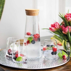 Trend Glass EMMA karafka z korkiem do wody 1000ml