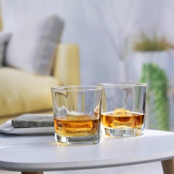 Kwadratowe szklanki do whisky Trend Glass 300ml 6szt