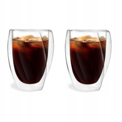 Szklanki termiczne do kawy latte Vialli Design Cristallo 300ml 2szt