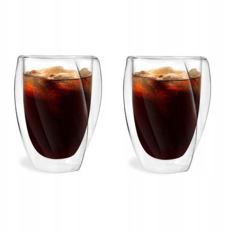 Przejdź do produktu Szklanki termiczne do kawy latte Vialli Design Cristallo 300ml 2szt