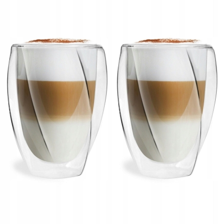 Przejdź do produktu Szklanki termiczne do kawy latte Vialli Design Cristallo 300ml 2szt