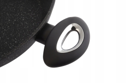 Garnek niski patelnia tradycyjna z pokrywką Berretti TIVANO 28cm BR-6675