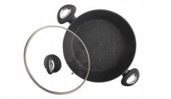 Garnek niski patelnia tradycyjna z pokrywką Berretti TIVANO 28cm BR-6675