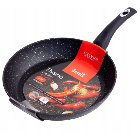 Przejdź do produktu Patelnia tradycyjna nieprzywierająca non-stick Berretti TIVANO 26cm BR-5968