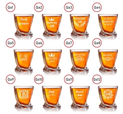 Szklanka do whisky Bohemia Quadro | 340ml | 1szt.