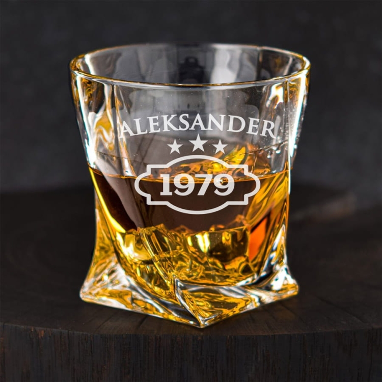 Szklanka do whisky Bohemia Quadro | 340ml | 1szt.