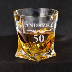 Szklanka do whisky Bohemia Quadro | 340ml | 1szt.