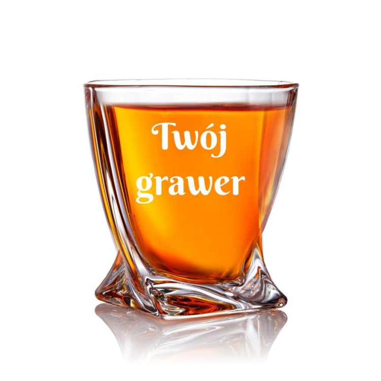 Szklanka do whisky Bohemia Quadro | 340ml | 1szt.