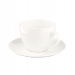 Porcelanowa filiżanka ze spodkiem do kawy herbaty Altom Design Bella 200ml