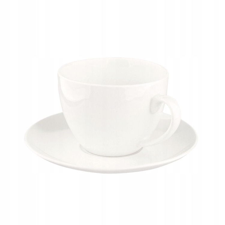 Porcelanowa filiżanka ze spodkiem do kawy herbaty Altom Design Bella 200ml