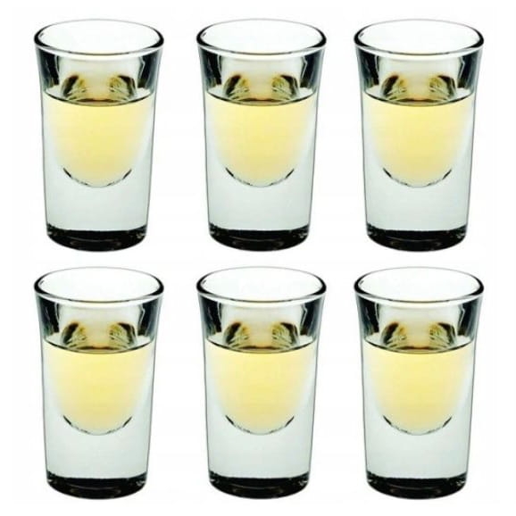 Komplet kieliszków do wódki, likieru, nalewek AMBITION Viktoria SHOT 25ml 6szt