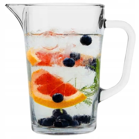 Przejdź do produktu Zestaw do wody soku napojów dzbanek 1,2L+4 szklanki 260ml Trend Glass ALVA