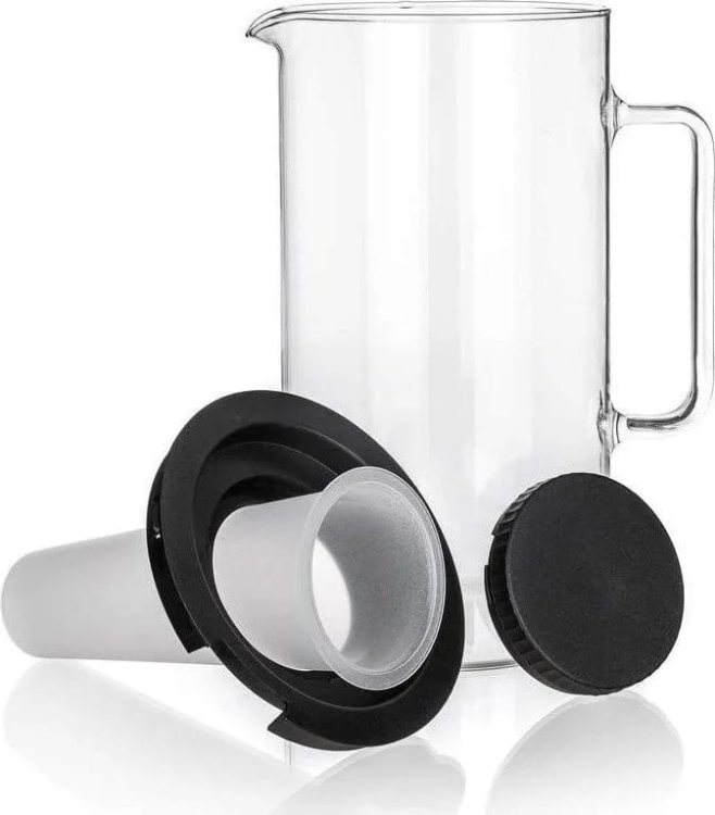 Dzbanek z wkładem na lód oraz zaparzaczem Simax 2,5 L - CZARNA POKRYWKA