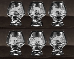 Kieliszki do koniaku Myśliwski (shake) 150 ml | 6 szt. w pudełku szklanka.pl
