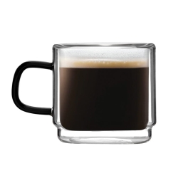 Szklanki do espresso Vialli Design Carbon 80ml 2szt