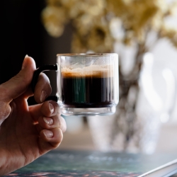 Szklanki do espresso Vialli Design Carbon 80ml 2szt