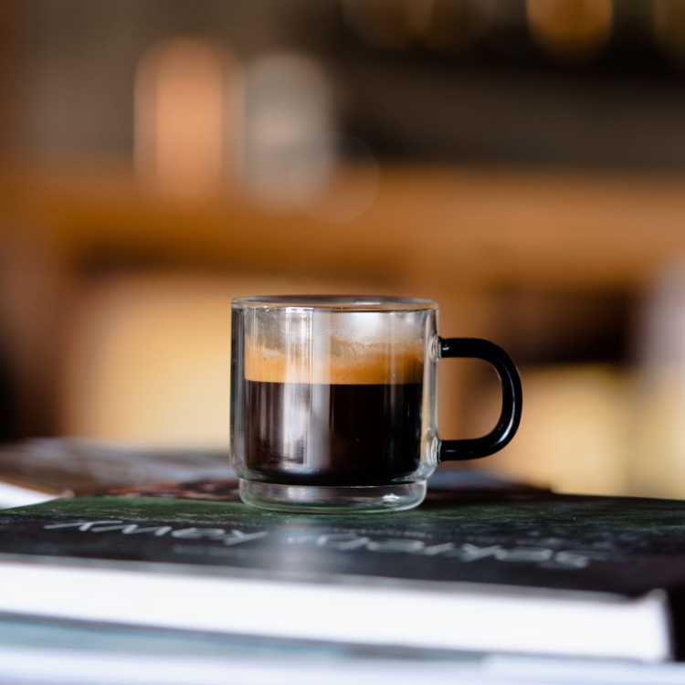 Szklanki do espresso Vialli Design Carbon 80ml 2szt