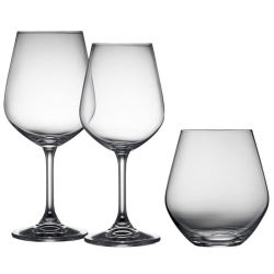 Zestaw szkła kieliszki i szklanki Lyngby Glas 18el