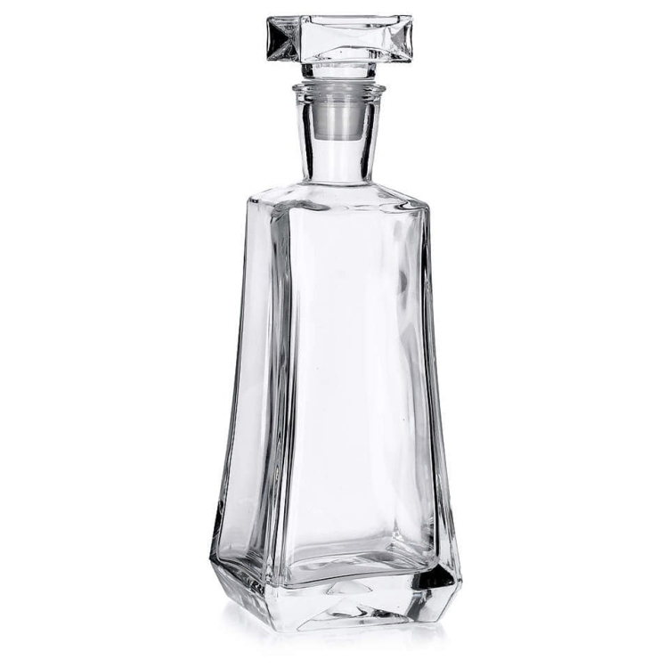 Karafka skośna do whisky brandy na prezent 750ml