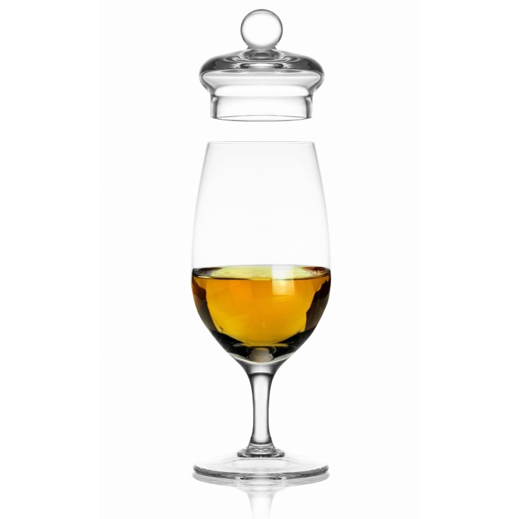 Degustacyjny kieliszek z pokrywką do whisky AmberGlass 130ml