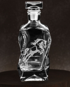 Karafka łamana do whisky "KONIE" 750ml (2)