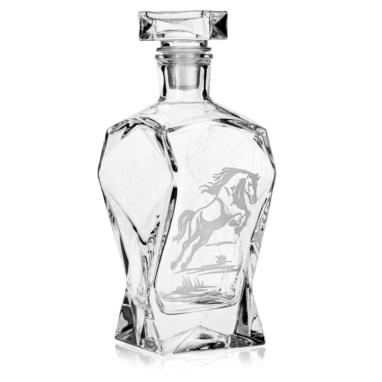 Karafka łamana do whisky "KONIE" 750ml (2)