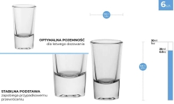 Kieliszki do wódki likieru Trend Glass ROY Shot 28ml