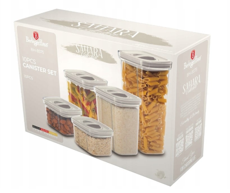 BerlingerHaus pojemniki kuchenne na żywność zestaw Sahara BH-8575