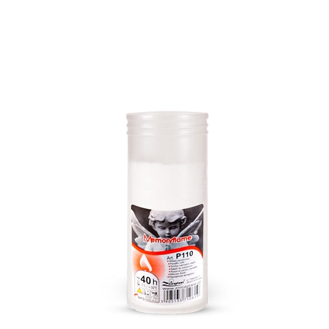 Wkład do zniczy parafinowy Zniczplast 12cm | ~40h | 110g