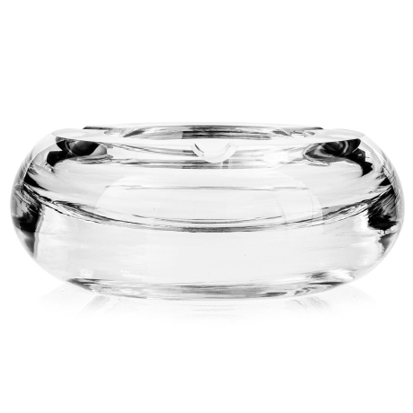 Przejdź do produktu Szklana solidna, ciężka popielnica / popielniczka KROSNO Handmade 16cm