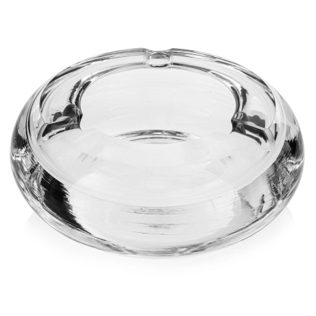 Przejdź do produktu Szklana solidna, ciężka popielnica / popielniczka KROSNO Handmade 16cm