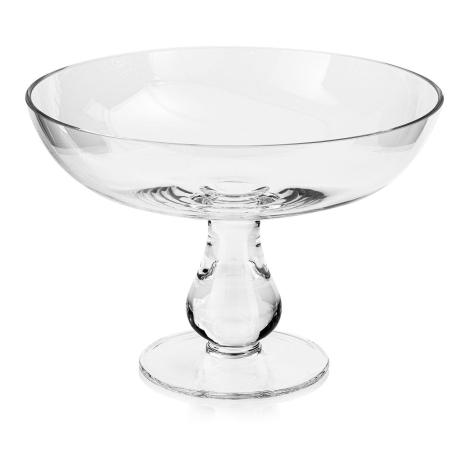 Przejdź do produktu Szklana patera na nodze na owoce, ciastka KROSNO Handmade 24cm