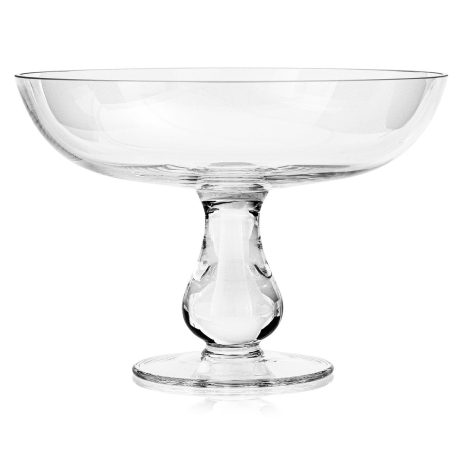 Przejdź do produktu Szklana patera na nodze na owoce, ciastka KROSNO Handmade 24cm