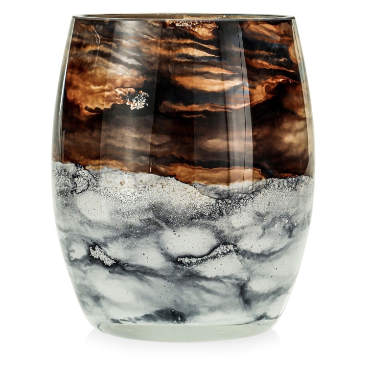 Ekskluzywny ręcznie robiony wazon na kwiaty VanderGroff 20cm VG20x16/SAND