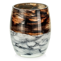 Ekskluzywny ręcznie robiony wazon na kwiaty VanderGroff 20cm VG20x16/SAND