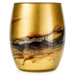 Ekskluzywny ręcznie robiony wazon na kwiaty VanderGroff 20cm VG20x16/GOLD