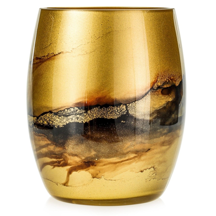 Ekskluzywny ręcznie robiony wazon na kwiaty VanderGroff 20cm VG20x16/GOLD