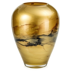 Ekskluzywny ręcznie robiony wazon na kwiaty VanderGroff 27cm VG27/GOLD