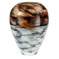 Ekskluzywny ręcznie robiony wazon na kwiaty VanderGroff 33cm VG33/SAND