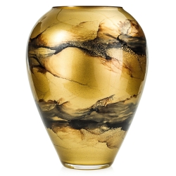 Ekskluzywny ręcznie robiony wazon na kwiaty VanderGroff 33cm VG33/GOLD