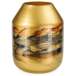 Ekskluzywny ręcznie robiony wazon na kwiaty VanderGroff 35cm VG35/GOLD
