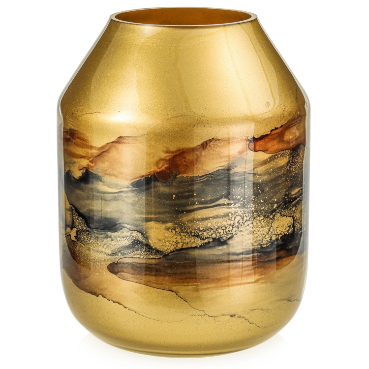 Ekskluzywny ręcznie robiony wazon na kwiaty VanderGroff 35cm VG35/GOLD