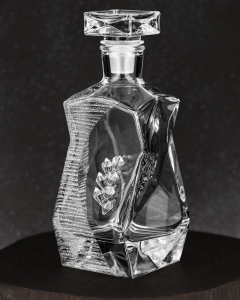 Ekskluzywna karafka szklana 0,75L stylizowana na Swarovski Glamour 7K