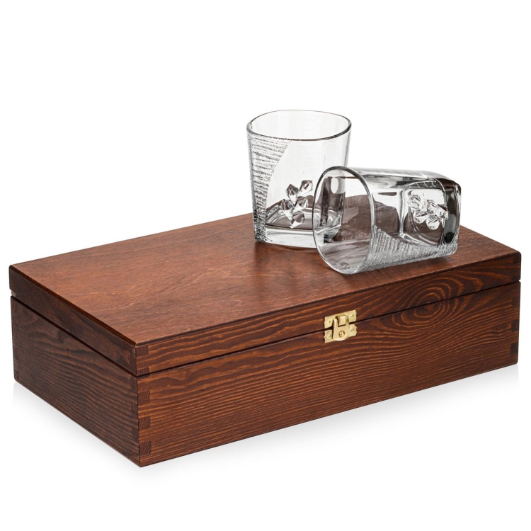 Ekskluzywne szklanki 300ml stylizowane na Swarovski Glamour 5K w skrzynce