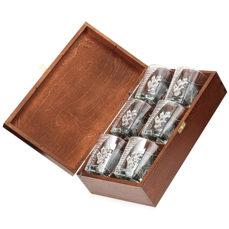 Ekskluzywne szklanki 300ml stylizowane na Swarovski Glamour 5K w skrzynce