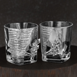 Ekskluzywne szklanki 300ml stylizowane na Swarovski Glamour 5K