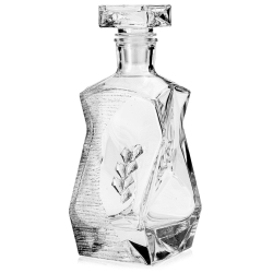 Ekskluzywny komplet do whisky stylizowany na Swarovski Glamour karafka 7K + szklanki 5K