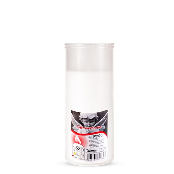 Wkłady do zniczy parafinowe Zniczplast 14cm | ~52h | 200g - 15szt